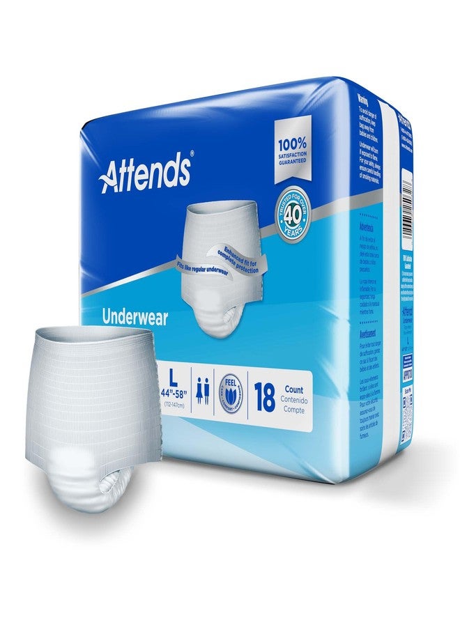 Attends Underwear Super Plus Absorbency - Large 44" - 58" - 18 Count - Image 2